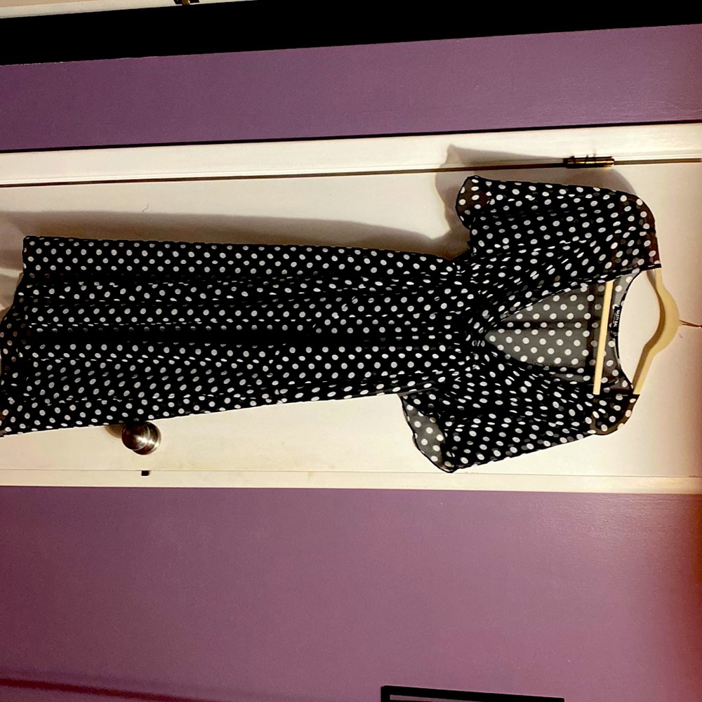 Black white dress